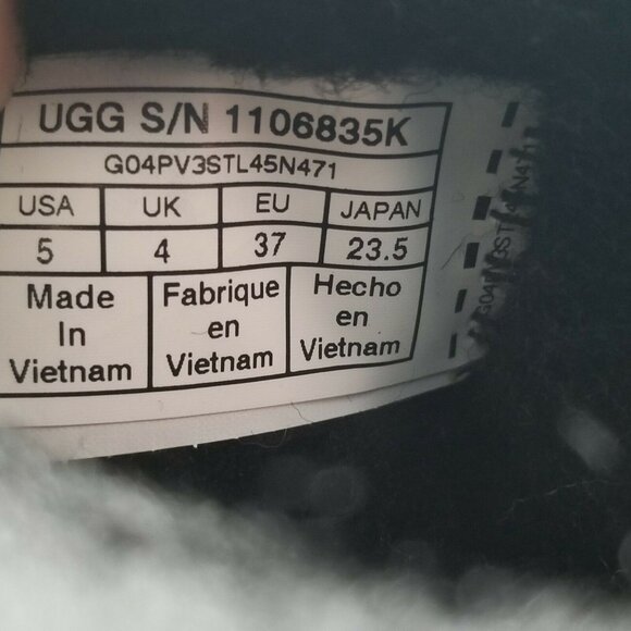 UGG Hadley II Tall Boot‎ Water Proof Black Kids Size 5 Style 1106835K - Picture 6 of 6